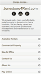 Mobile Screenshot of jonesboro4rent.com